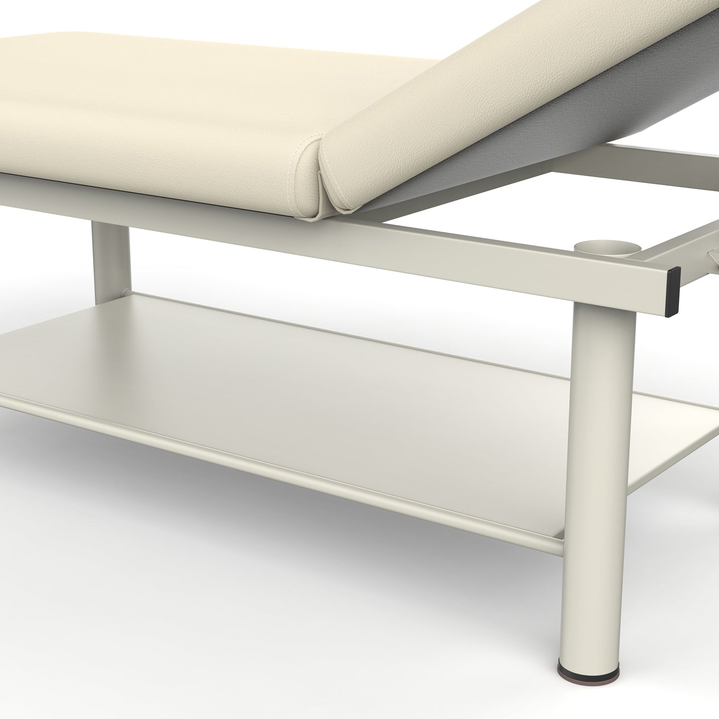 80 Inches Wide - Quality Leather Beauty Spa Furniture Massage Table Bed Iron on Round Legs Facial Bed Beauty Bed