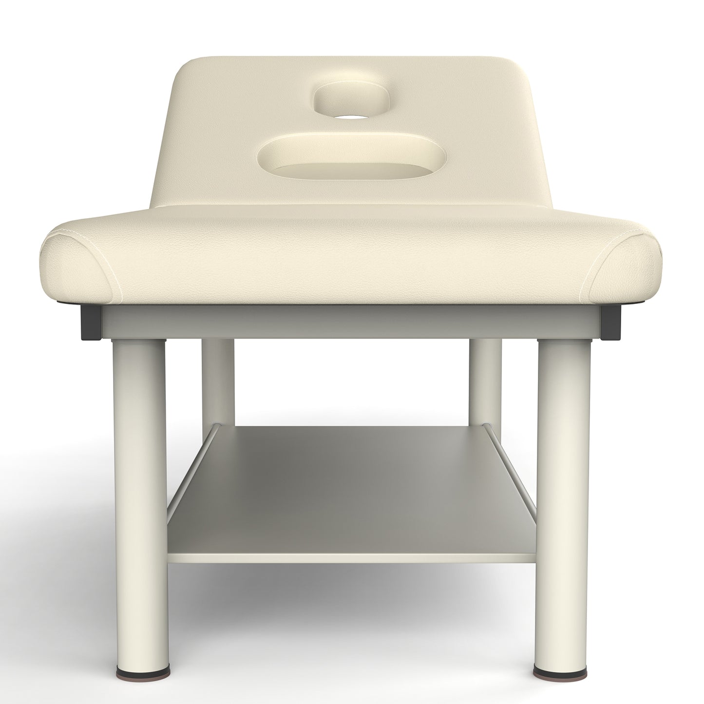 80 Inches Wide - Quality Leather Beauty Spa Furniture Massage Table Bed Iron on Round Legs Facial Bed Beauty Bed