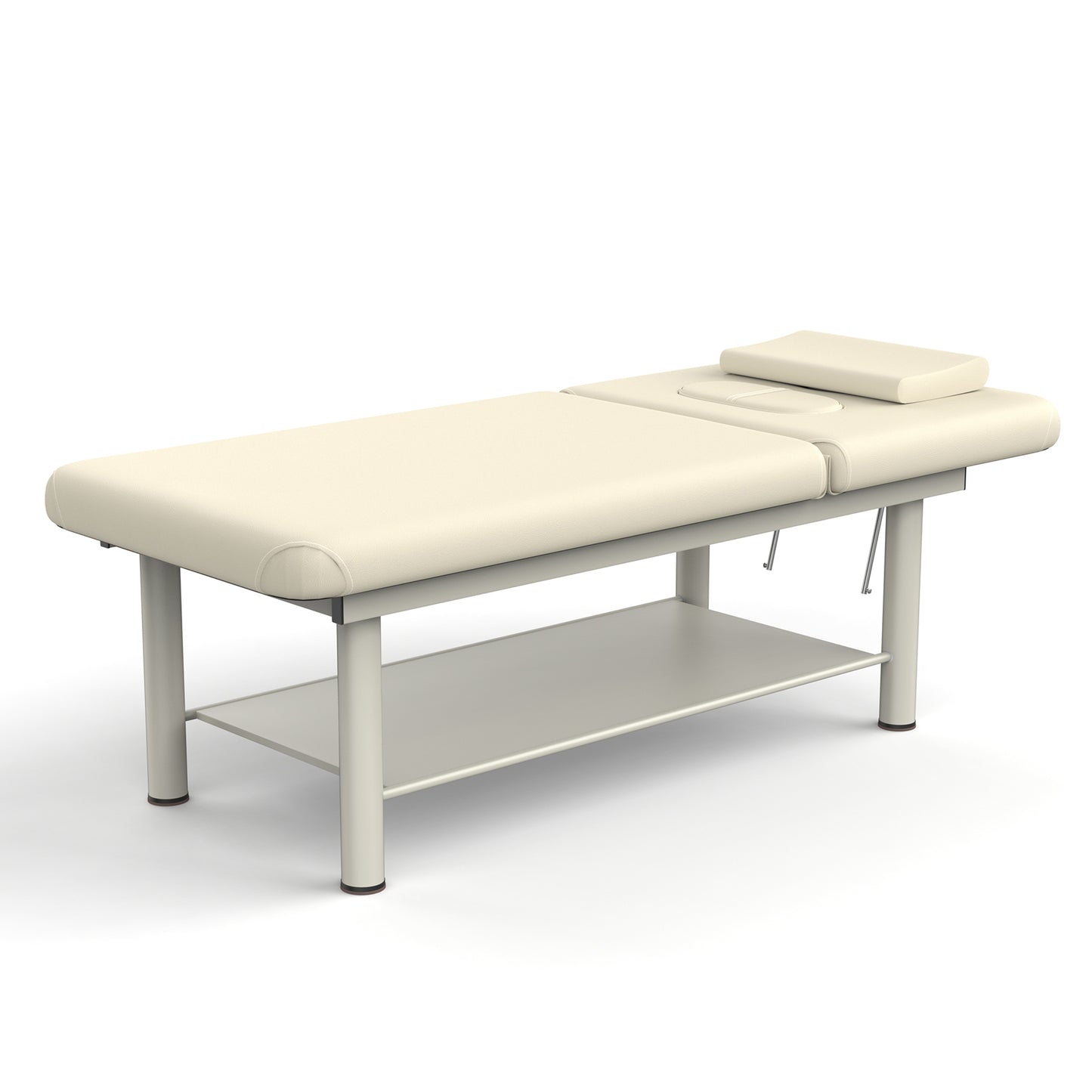 80 Inches Wide - Quality Leather Beauty Spa Furniture Massage Table Bed Iron on Round Legs Facial Bed Beauty Bed
