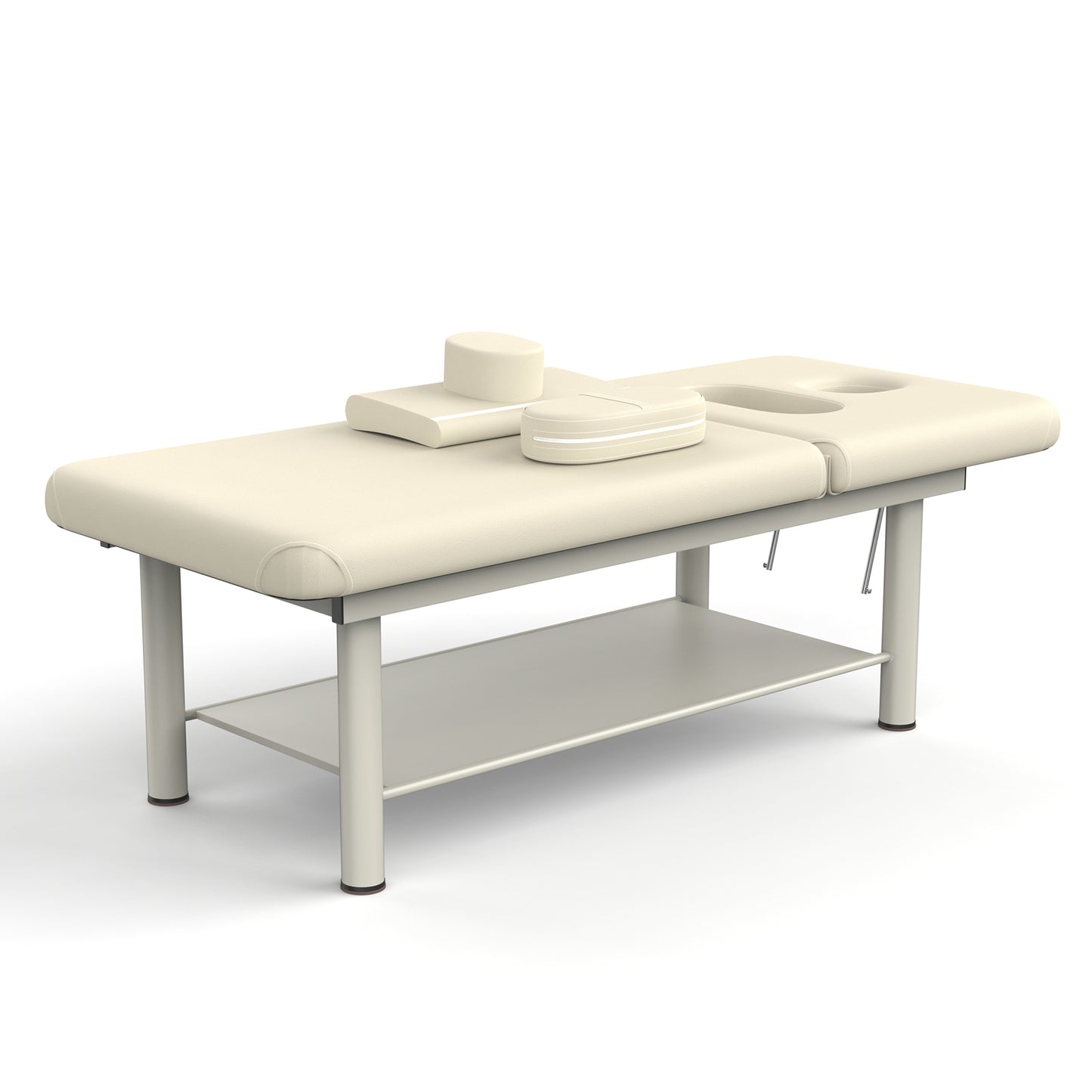 80 Inches Wide - Quality Leather Beauty Spa Furniture Massage Table Bed Iron on Round Legs Facial Bed Beauty Bed