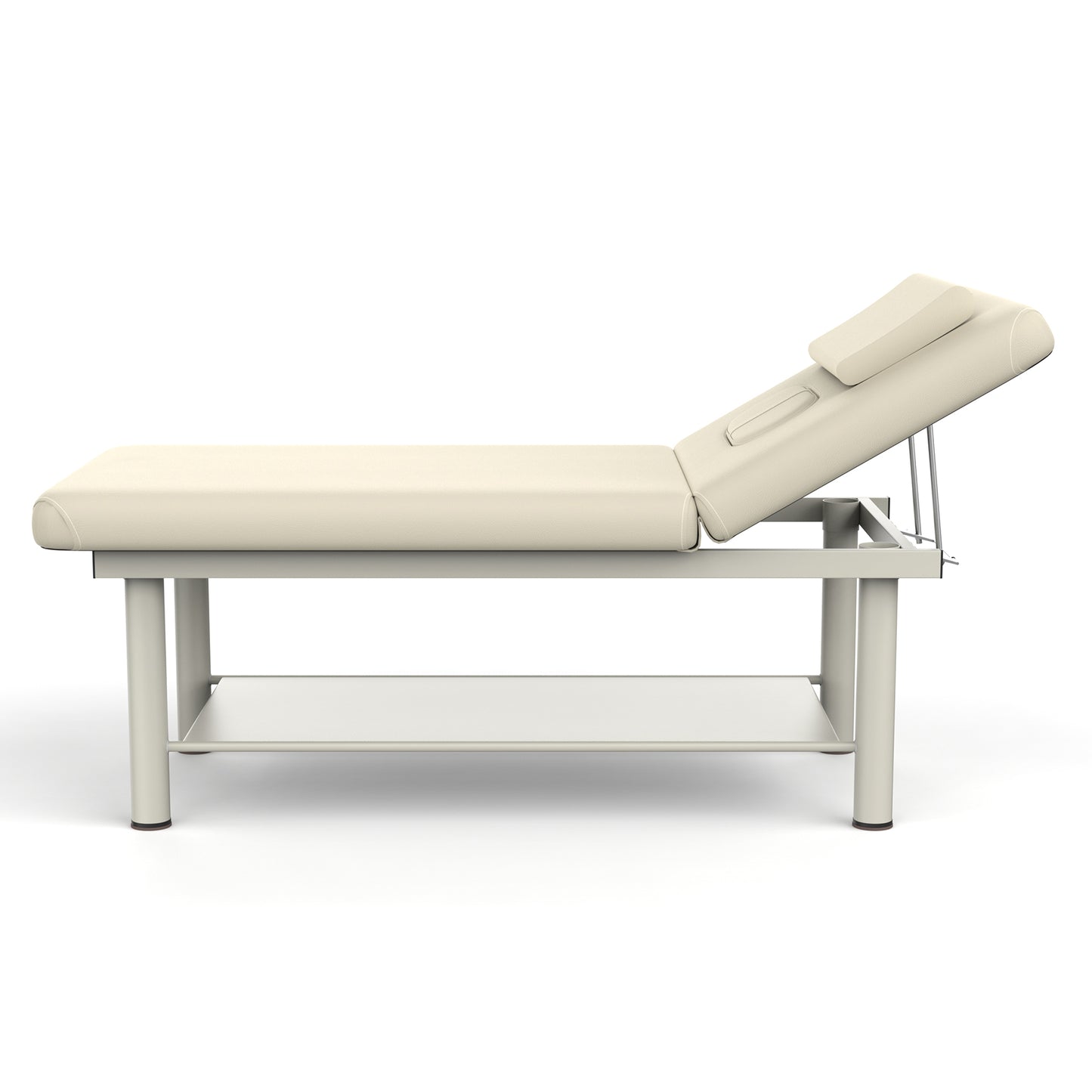 80 Inches Wide - Quality Leather Beauty Spa Furniture Massage Table Bed Iron on Round Legs Facial Bed Beauty Bed