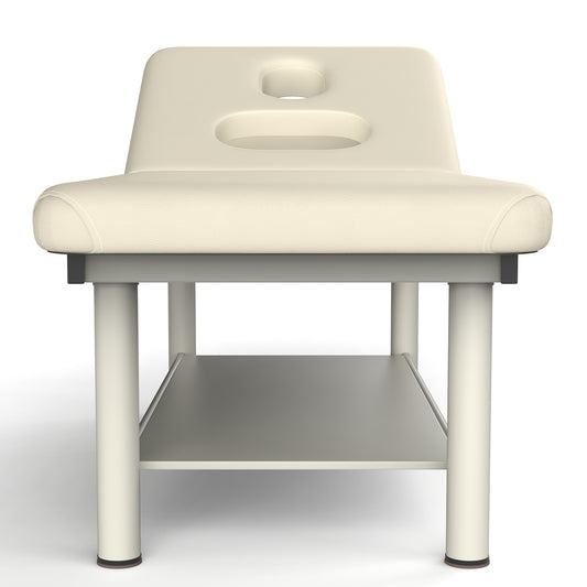 80 Inches Wide - Quality Leather Beauty Spa Furniture Massage Table Bed Iron on Round Legs Facial Bed Beauty Bed