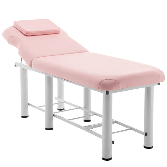 Professioanl Massage Table , Backrest Adjustable, Removable Headrest, Bottom Shelf Storage , Memory Foam Layer Salon Bed